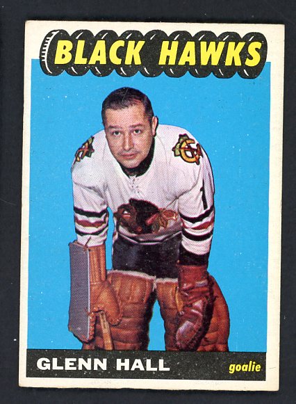 1965 Topps Hockey #055 Glenn Hall Black Hawks EX 536312