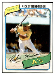 1980 Topps #482 Rickey Henderson A's EX-MT 536323