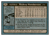 1980 Topps #482 Rickey Henderson A's EX-MT 536324