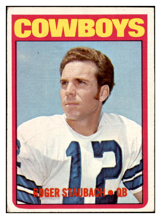 1972 Topps Football #200 Roger Staubach Cowboys VG-EX 536329