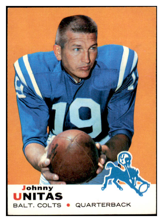 1969 Topps Football #025 John Unitas Colts EX-MT 536330