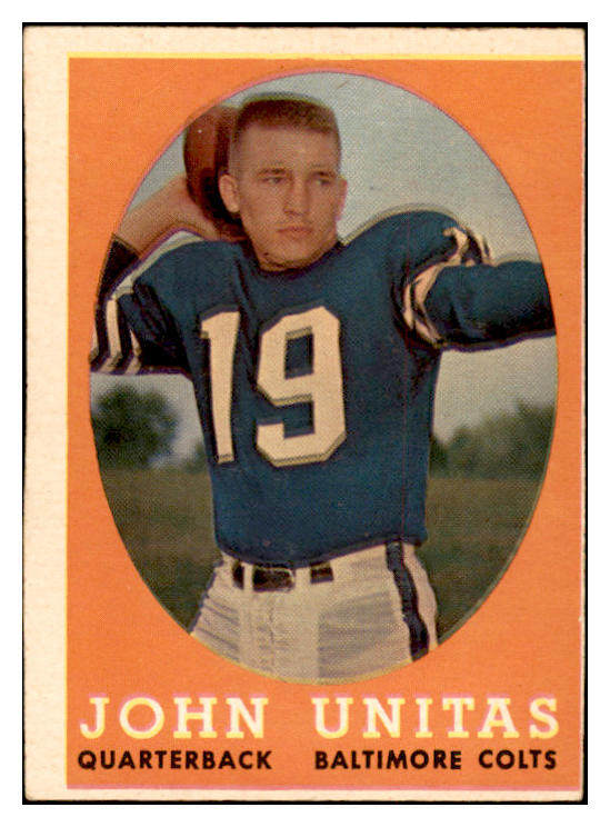 1958 Topps Football #022 John Unitas Colts VG-EX 536331
