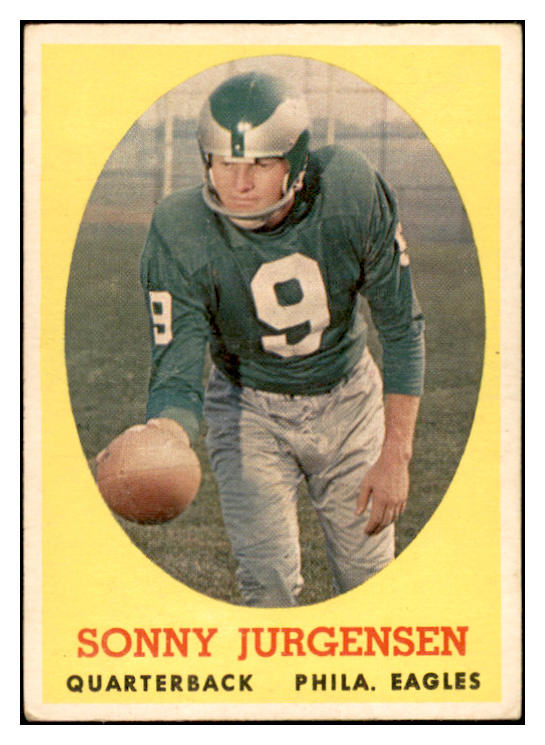 1958 Topps Football #090 Sonny Jurgensen Eagles VG-EX 536332