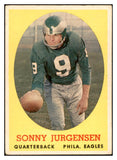 1958 Topps Football #090 Sonny Jurgensen Eagles VG-EX 536332