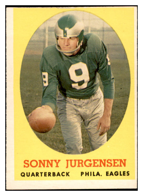 1958 Topps Football #090 Sonny Jurgensen Eagles VG-EX 536333