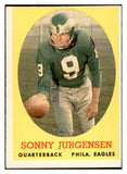 1958 Topps Football #090 Sonny Jurgensen Eagles VG-EX 536333