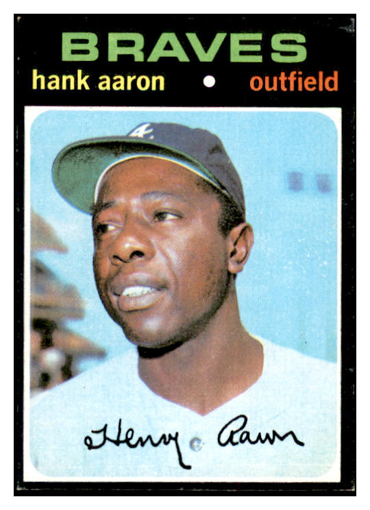 1971 Topps Baseball #400 Hank Aaron Braves VG-EX 536338
