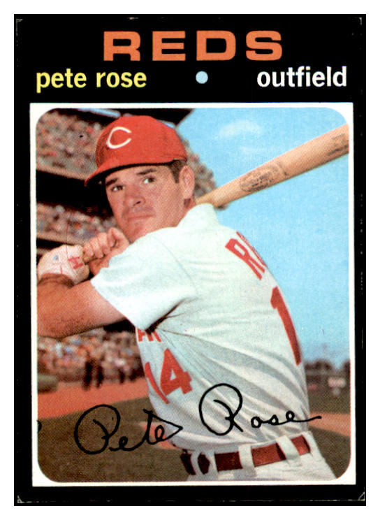 1971 Topps Baseball #100 Pete Rose Reds EX 536339