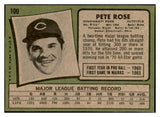 1971 Topps Baseball #100 Pete Rose Reds EX 536339