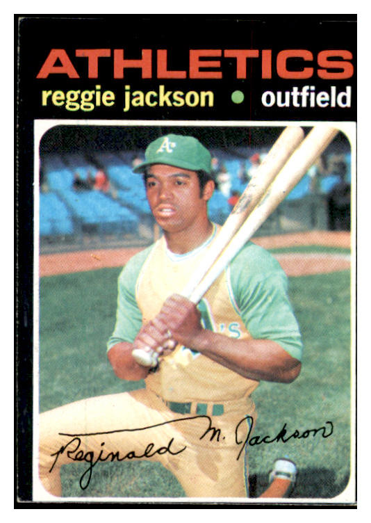 1971 Topps Baseball #020 Reggie Jackson A's EX 536341