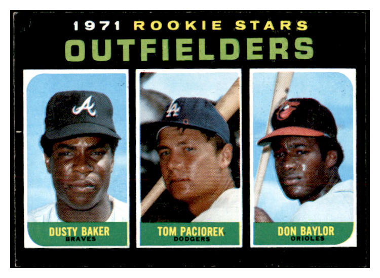 1971 Topps Baseball #709 Dusty Baker Don Baylor EX-MT 536342