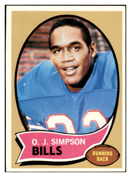 1970 Topps Football #090 O.J. Simpson Bills EX 536344