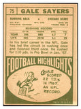 1968 Topps Football #075 Gale Sayers Bears VG-EX 536346