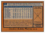 1978 Topps Baseball #036 Eddie Murray Orioles EX 536353