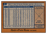1978 Topps Baseball #020 Pete Rose Reds EX-MT 536355