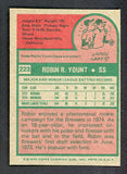 1975 Topps Baseball #223 Robin Yount Brewers EX 536358