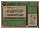 1974 Topps Baseball #283 Mike Schmidt Phillies VG-EX 536365