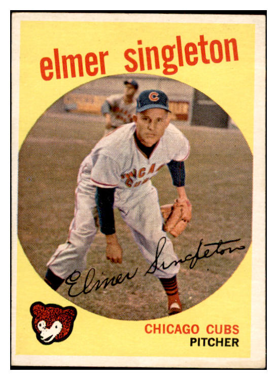 1959 Topps Baseball #548 Elmer Singleton Cubs VG-EX 536385