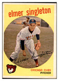 1959 Topps Baseball #548 Elmer Singleton Cubs VG-EX 536385