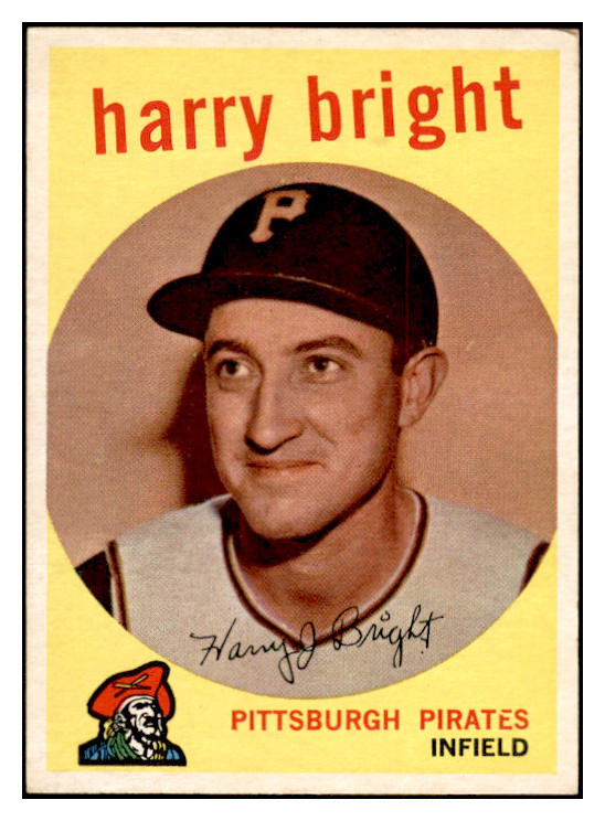 1959 Topps Baseball #523 Harry Bright Pirates EX-MT 536387
