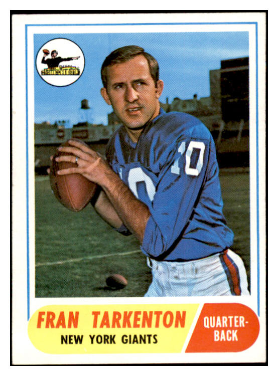 1968 Topps Football #161 Fran Tarkenton Giants EX 536390