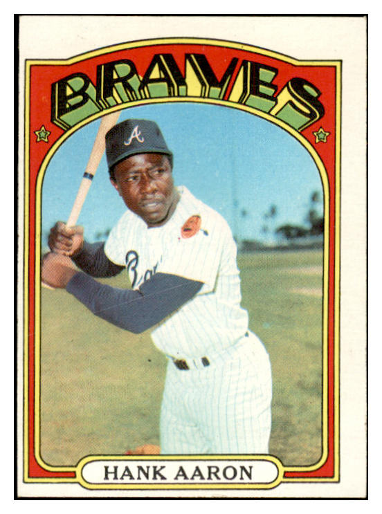 1972 Topps Baseball #299 Hank Aaron Braves EX-MT 536393