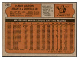 1972 Topps Baseball #299 Hank Aaron Braves EX-MT 536393