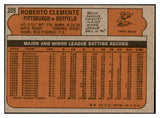 1972 Topps Baseball #309 Roberto Clemente Pirates EX-MT 536395