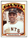 1972 Topps Baseball #049 Willie Mays Giants EX-MT 536396