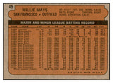 1972 Topps Baseball #049 Willie Mays Giants EX-MT 536396