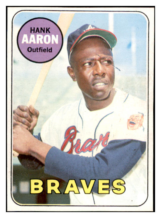 1969 Topps Baseball #100 Hank Aaron Braves EX-MT 536398