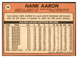1969 Topps Baseball #100 Hank Aaron Braves EX-MT 536398