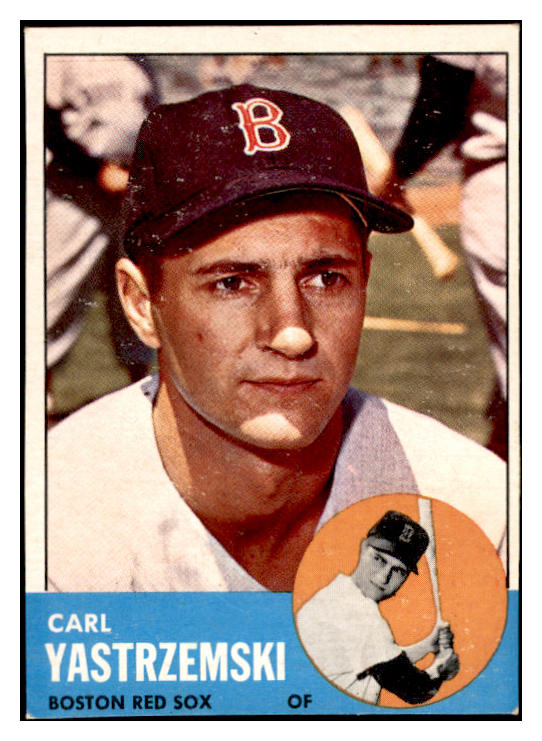 1963 Topps Baseball #115 Carl Yastrzemski Red Sox EX+/EX-MT 536406