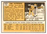 1963 Topps Baseball #115 Carl Yastrzemski Red Sox EX+/EX-MT 536406