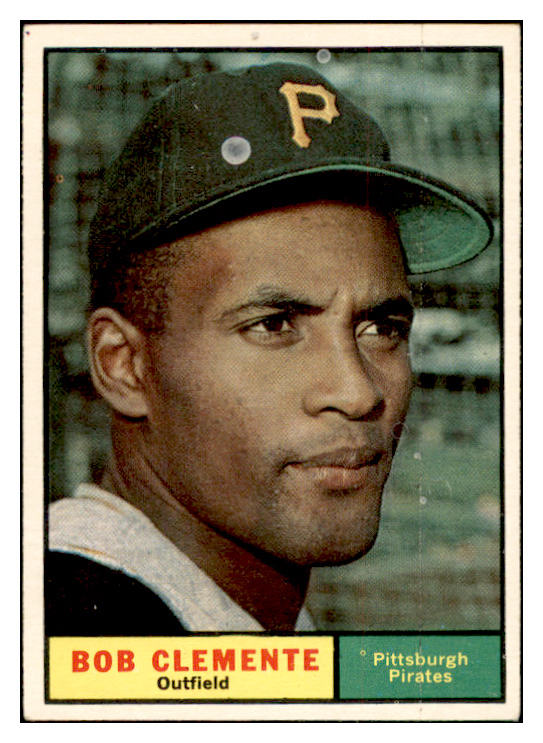 1961 Topps Baseball #388 Roberto Clemente Pirates EX+/EX-MT 536411