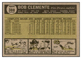 1961 Topps Baseball #388 Roberto Clemente Pirates EX+/EX-MT 536411