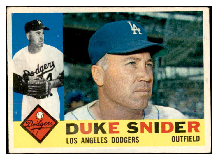 1960 Topps Baseball #493 Duke Snider Dodgers VG 536415