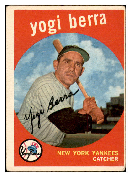 1959 Topps Baseball #180 Yogi Berra Yankees VG 536418