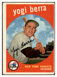 1959 Topps Baseball #180 Yogi Berra Yankees VG 536418
