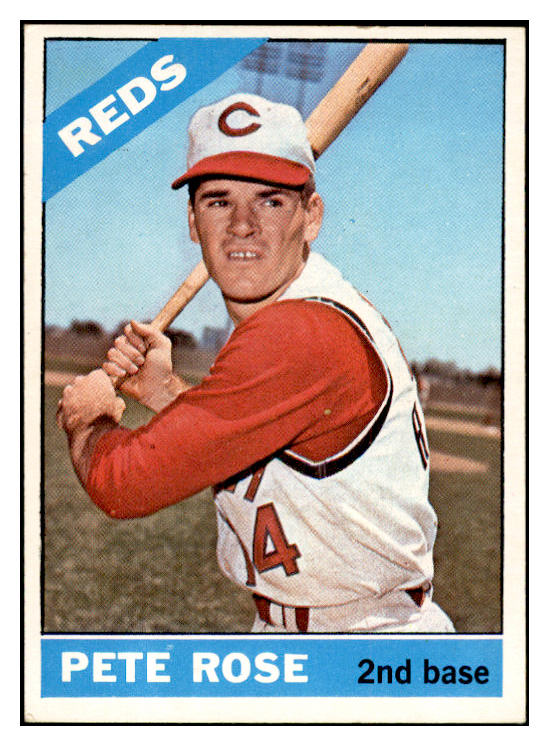 1966 Topps Baseball #030 Pete Rose Reds EX 536422