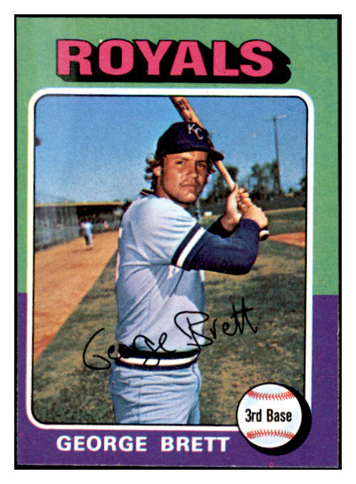 1975 Topps Mini Baseball #228 George Brett Royals EX-MT 536438