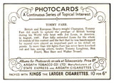 1937 Ardath Topical Interest Tommy Farr Boxer EX-MT 536447
