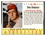 1963 Jello #180 Don Demeter Phillies VG-EX 536456