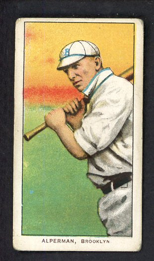 1909-11 T206 T 206 Whitey Alperman Dodgers VG 536477