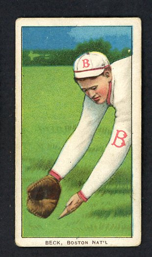 1909-11 T206 T 206 Fred Beck Braves VG 536483