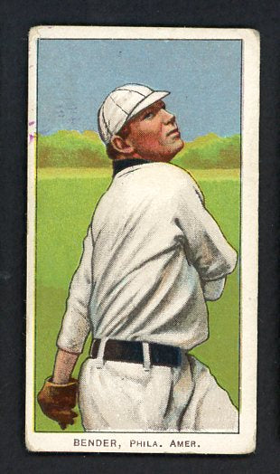 1909-11 T206 T 206 Chief Bender A's Good ink back 536485