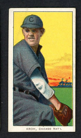1909-11 T206 T 206 Rube Kroh Cubs EX 536543