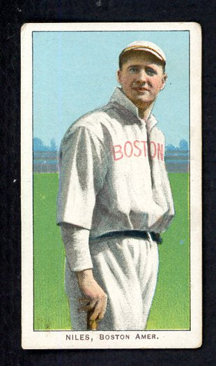 1909-11 T206 T 206 Harry Niles Red Sox Good back damage 536567