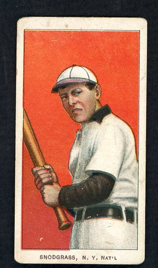 1909-11 T206 T 206 Fred Snodgrass Giants VG-EX 536594