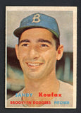 1957 Topps Baseball #302 Sandy Koufax Dodgers VG-EX 536613